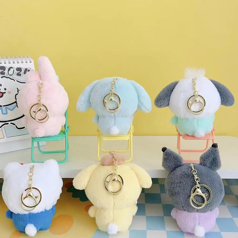 Random One Chiikawa Cosplay Sanrio Plush Doll Keychain